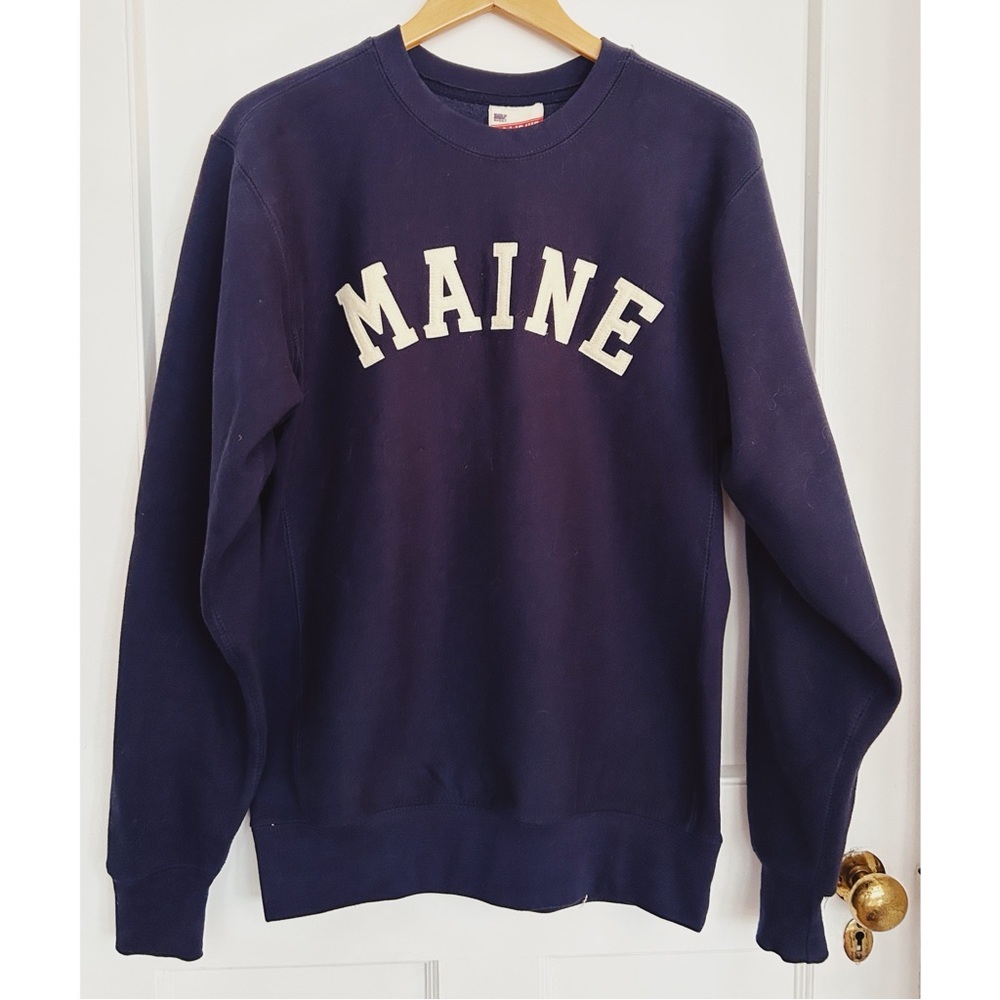 BNWOT Navy & Cream Sweatshirt in Size XS